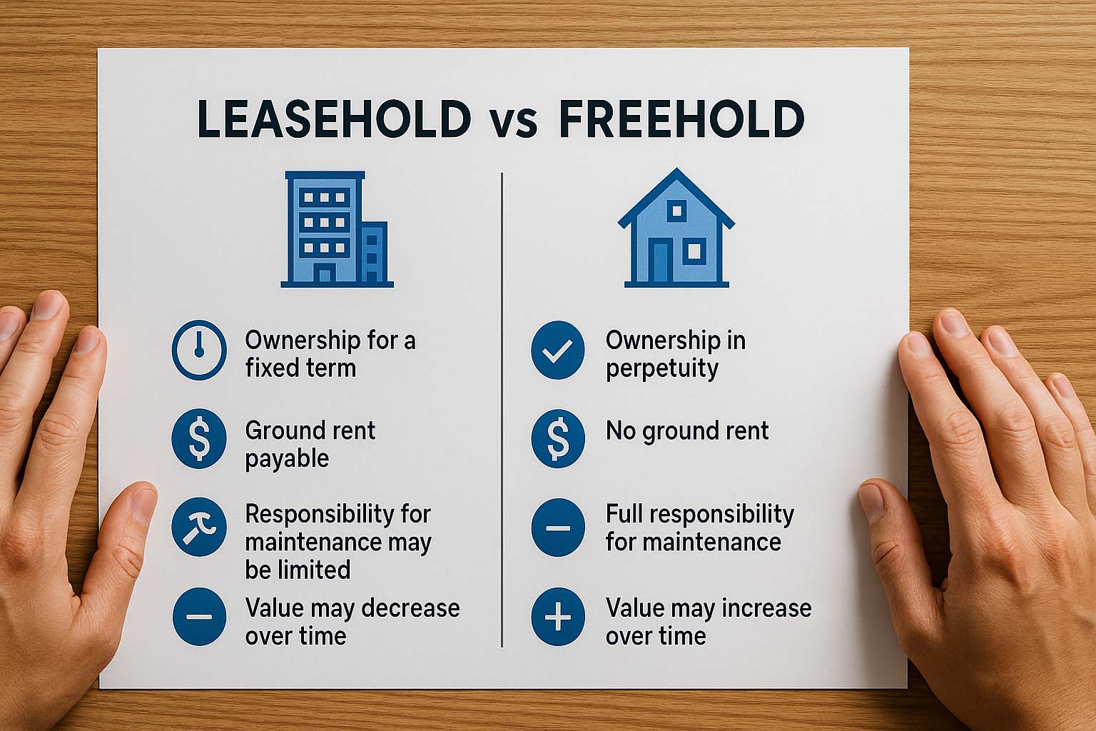 Leasehold vs Freehold Property