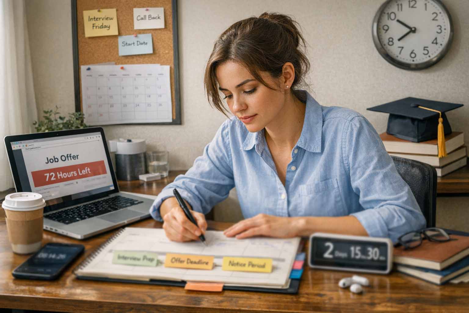 Graduate Timelines That Don’t Slip: How to Plan Interviews, Offers, and Notice Periods